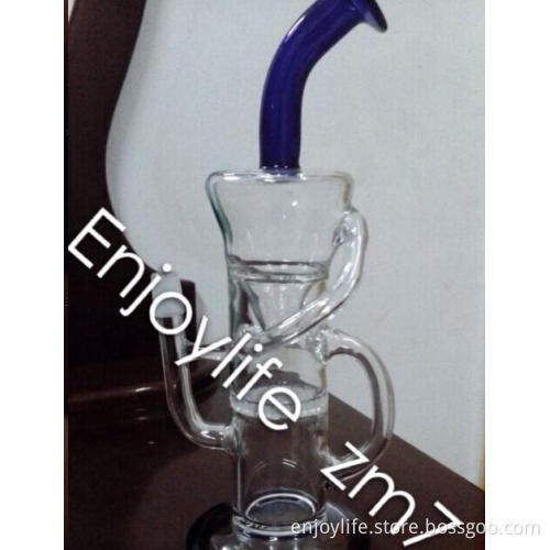 New Design 26cm Recycler Perc Glass Pipe, Wholesale Glass Pipe